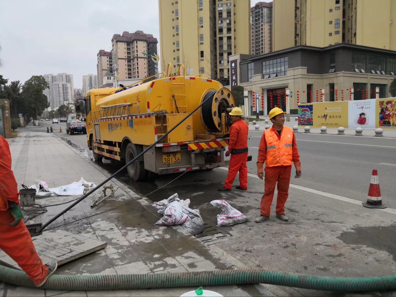 息烽排污管道清淤-管道清洗
